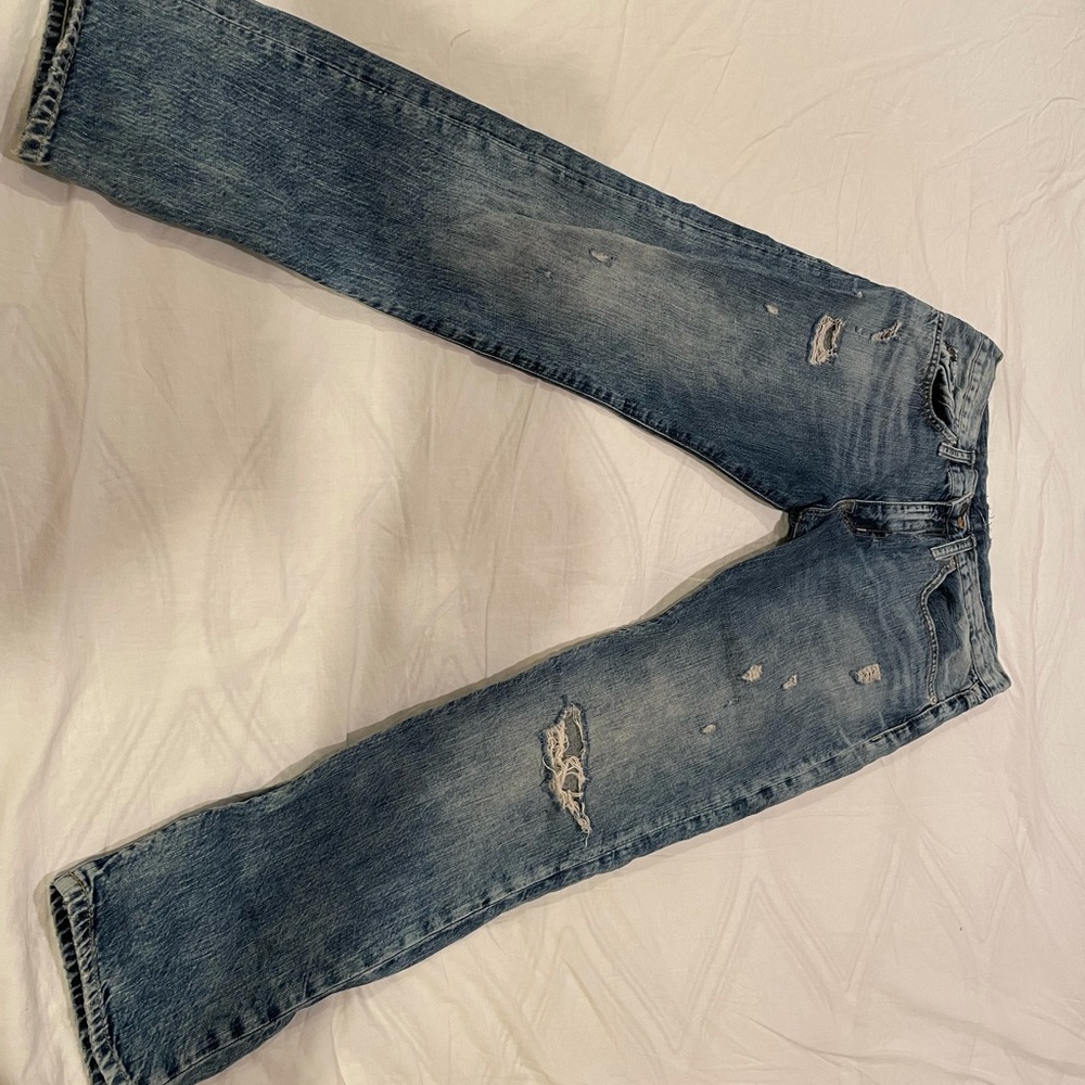 Denim & Supply Ralph Lauren Distressed Boyfriend Jeans | Size 2-4 - Picture 5 of 13